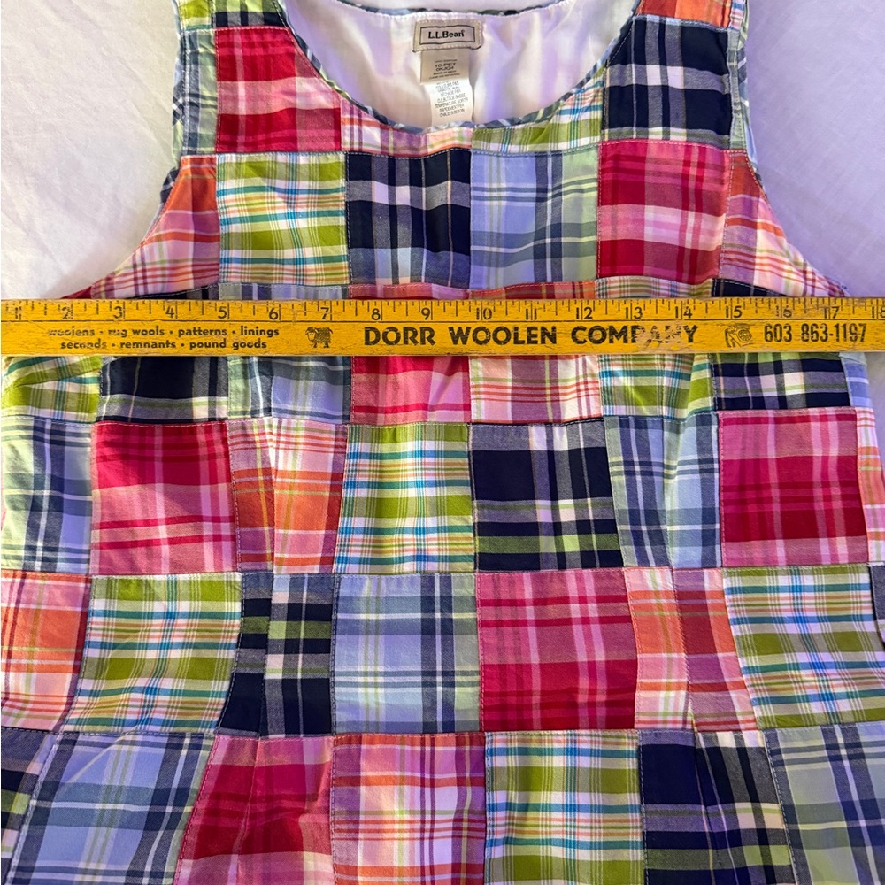 L.L. Bean Multicolor Patchwork Dress - image 3